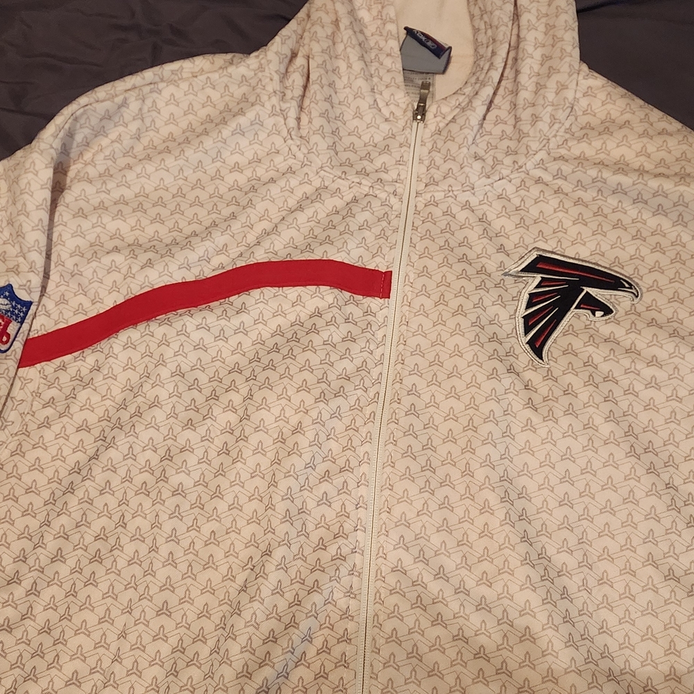 Reebok Cream and Red Men's Windbreaker